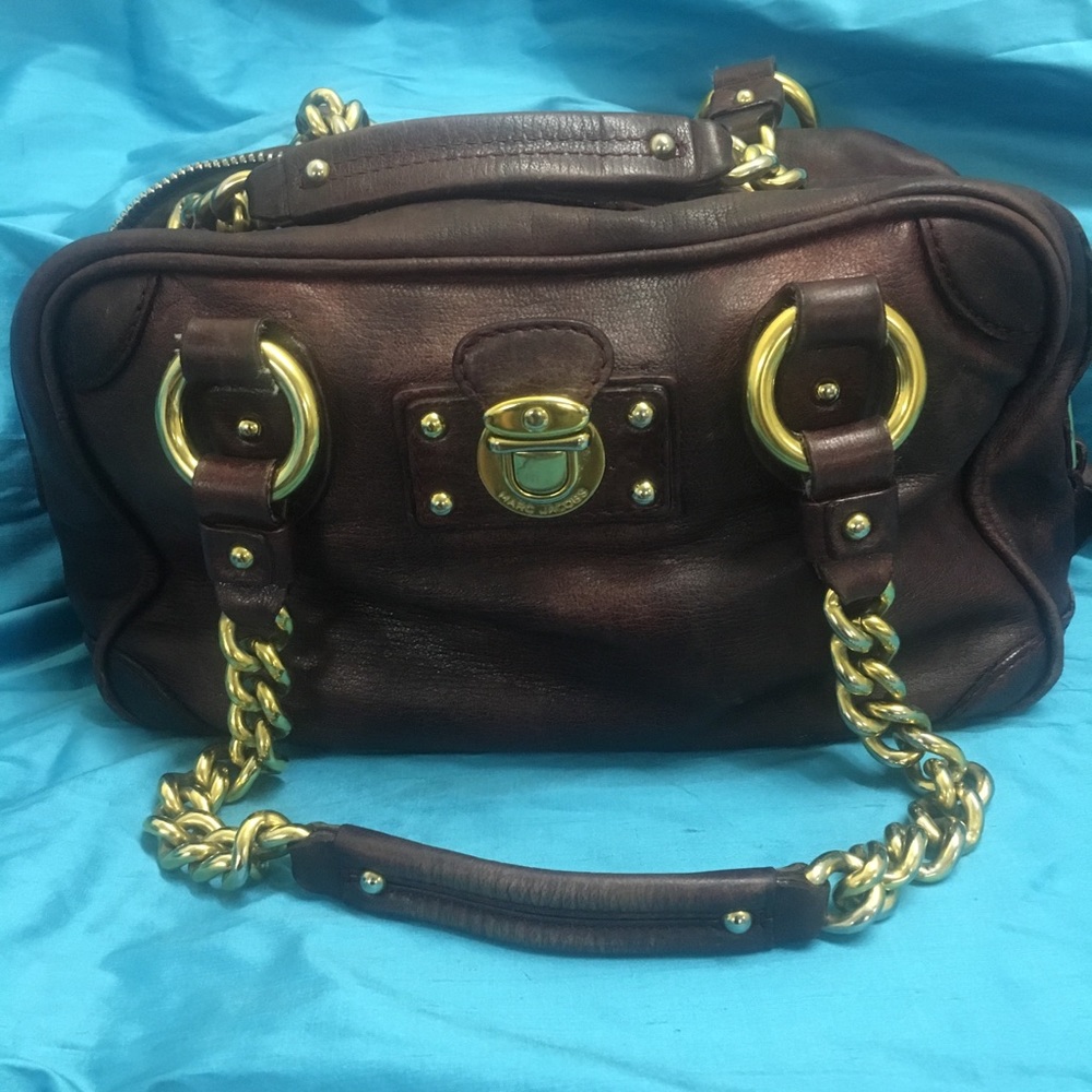 Burgundy Leather Marc Jacobs bag/purse